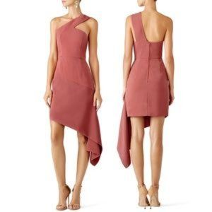 Keepsake Asymmetrical Hem Sheath Dress